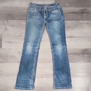 L.A. Idol Women's Faded Blue Boot Cut Jeans